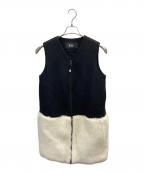 THE RERACSザ リラクス）の古着「スリーブレスジップアップコート」｜ブラック