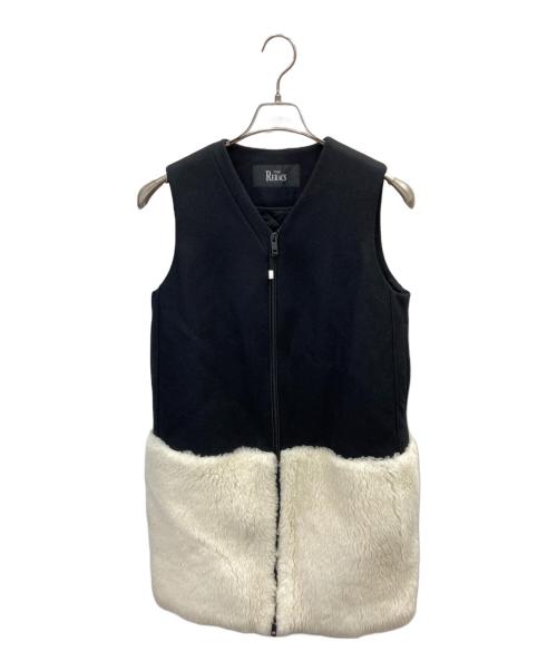 THE RERACS（ザ リラクス）THE RERACS (ザ リラクス) スリーブレスジップアップコート ブラック サイズ:38の古着・服飾アイテム