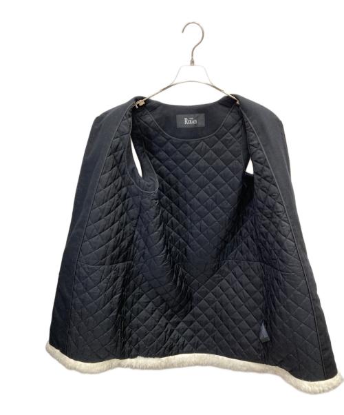 THE RERACS（ザ リラクス）THE RERACS (ザ リラクス) スリーブレスジップアップコート ブラック サイズ:38の古着・服飾アイテム