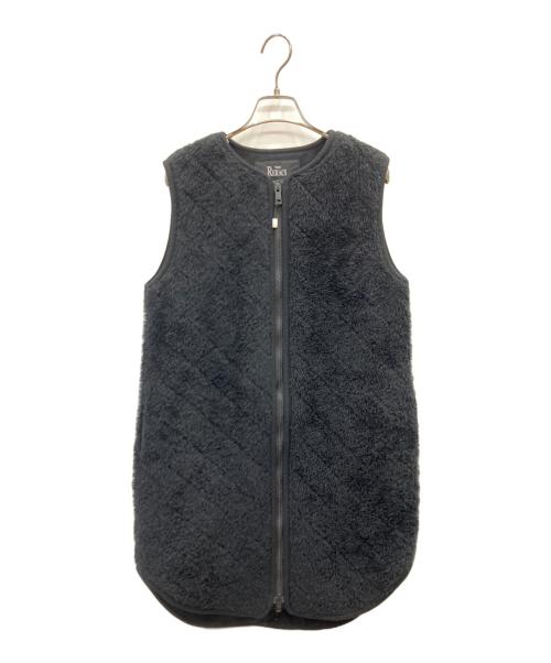 THE RERACS（ザ リラクス）THE RERACS (ザ リラクス) スリーブレスボアコート ブラック サイズ:38の古着・服飾アイテム