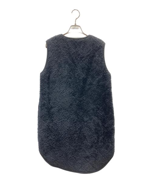 THE RERACS（ザ リラクス）THE RERACS (ザ リラクス) スリーブレスボアコート ブラック サイズ:38の古着・服飾アイテム