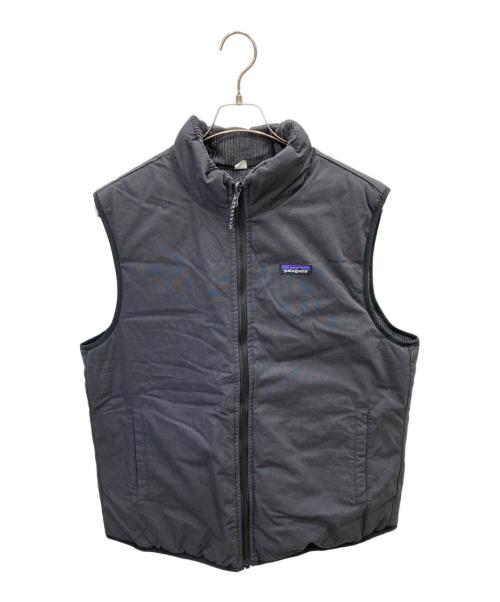 Patagonia（パタゴニア）Patagonia (パタゴニア) リバーシブル・コットン・ダウン・ベスト ブラック サイズ:Lの古着・服飾アイテム