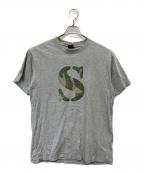 stussyステューシー）の古着「Sロゴカットソー」｜グレー