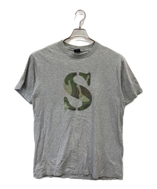 stussy（ステューシー）stussy (ステューシー) Sロゴカットソー グレー サイズ:Ⅼの古着・服飾アイテム