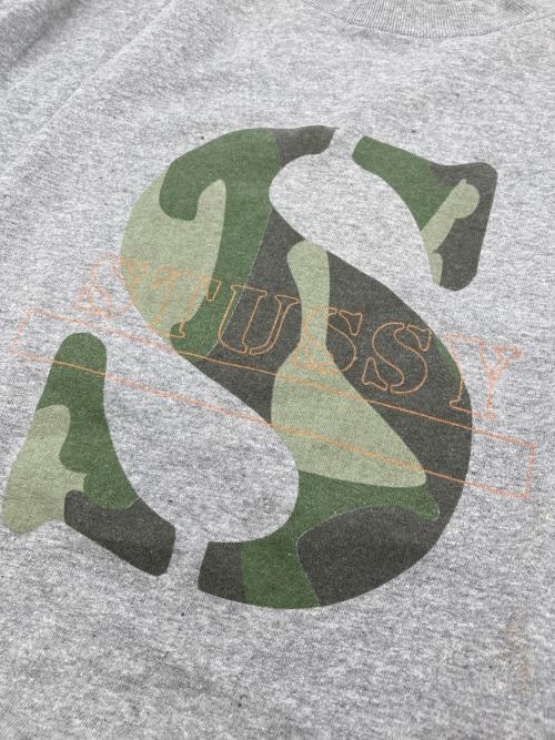 stussy（ステューシー）stussy (ステューシー) Sロゴカットソー グレー サイズ:Ⅼの古着・服飾アイテム