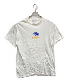 TRANSPORT×Hanes（トランスポート×ヘインズ）の古着「フロッグプリントカットソー」｜ホワイト