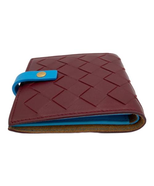 BOTTEGA VENETA（ボッテガベネタ）BOTTEGA VENETA (ボッテガベネタ) イントレチャート2つ折り財布 ボルドー サイズ:表記なしの古着・服飾アイテム