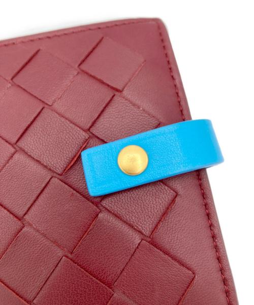 BOTTEGA VENETA（ボッテガベネタ）BOTTEGA VENETA (ボッテガベネタ) イントレチャート2つ折り財布 ボルドー サイズ:表記なしの古着・服飾アイテム