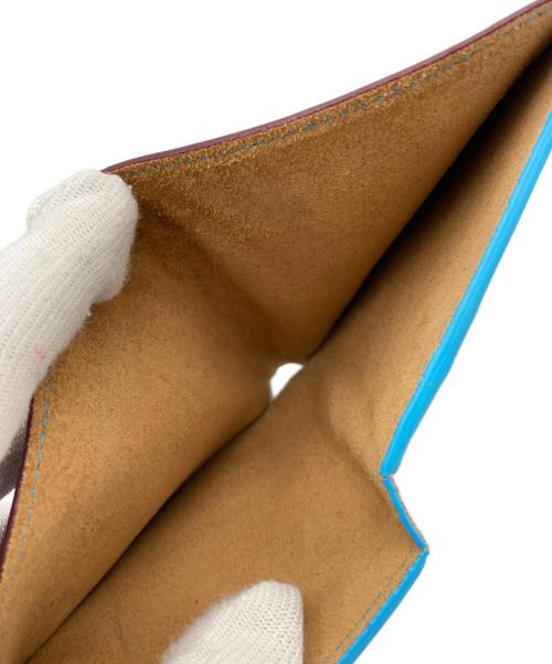 BOTTEGA VENETA（ボッテガベネタ）BOTTEGA VENETA (ボッテガベネタ) イントレチャート2つ折り財布 ボルドー サイズ:表記なしの古着・服飾アイテム