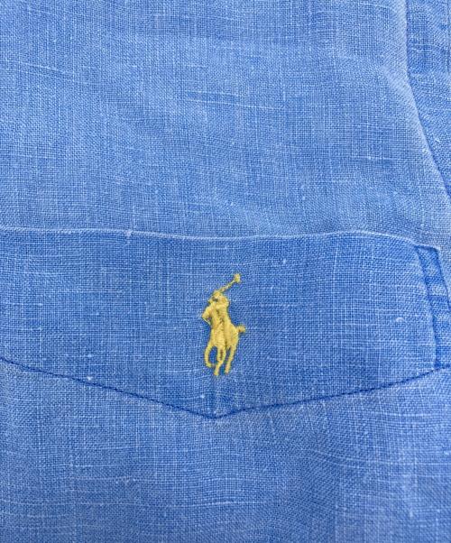 POLO RALPH LAUREN（ポロ・ラルフローレン）POLO RALPH LAUREN (ポロ・ラルフローレン) ボタンダウンリネンシャツ スカイブルー サイズ:Sの古着・服飾アイテム