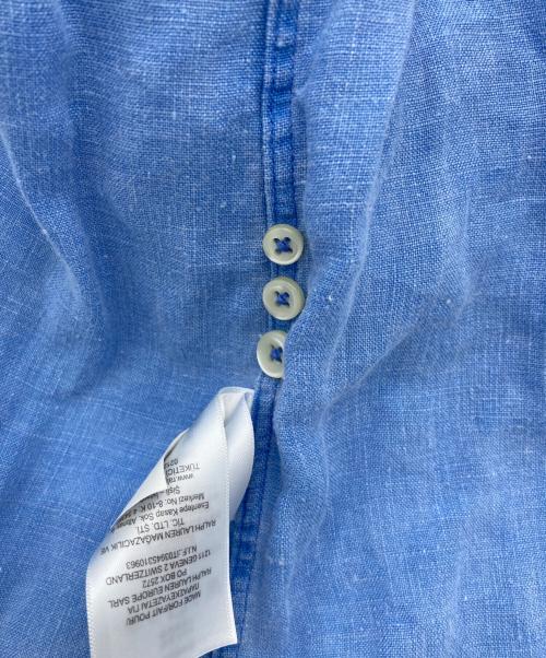 POLO RALPH LAUREN（ポロ・ラルフローレン）POLO RALPH LAUREN (ポロ・ラルフローレン) ボタンダウンリネンシャツ スカイブルー サイズ:Sの古着・服飾アイテム