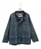 BEAUTY&YOUTHビューティーアンドユース）の古着「CLSPACK ミラレインハーフフィールドコート」｜ネイビー×グリーン