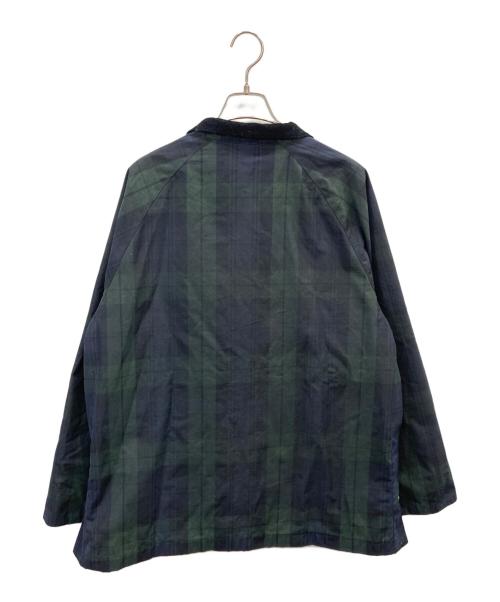 BEAUTY&YOUTH（ビューティーアンドユース）BEAUTY&YOUTH (ビューティーアンドユース) CLSPACK ミラレインハーフフィールドコート ネイビー×グリーン サイズ:Mの古着・服飾アイテム