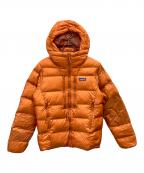 Patagoniaパタゴニア）の古着「Fitz Roy Down Hoody/フィッツロイダウンフーディー」｜オレンジ