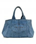 PRADAプラダ）の古着「カナパデニムトートバッグM」｜インディゴ
