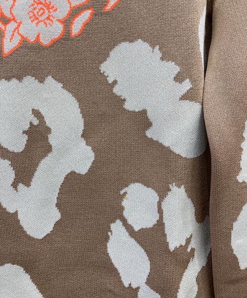 HERMES（エルメス）HERMES (エルメス) ”Jungle Love Fluo” シルク混ニット ブラウン サイズ:38の古着・服飾アイテム