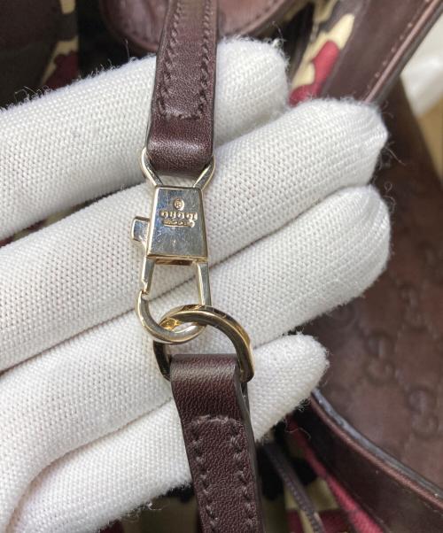 GUCCI（グッチ）GUCCI (グッチ) アビー レザートートバッグ ブラウンの古着・服飾アイテム