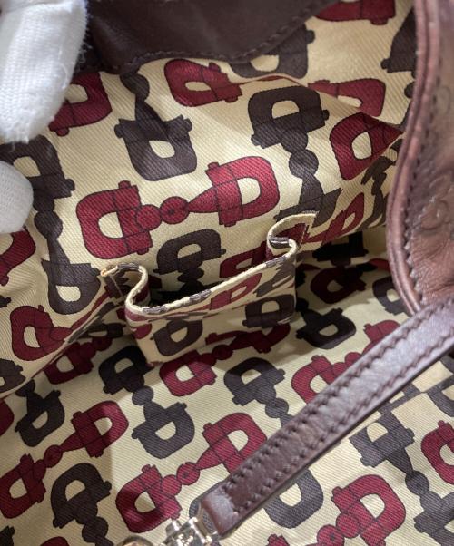 GUCCI（グッチ）GUCCI (グッチ) アビー レザートートバッグ ブラウンの古着・服飾アイテム