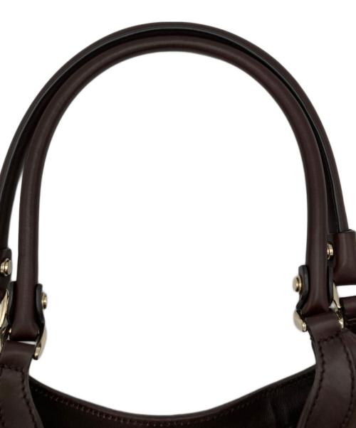 GUCCI（グッチ）GUCCI (グッチ) アビー レザートートバッグ ブラウンの古着・服飾アイテム