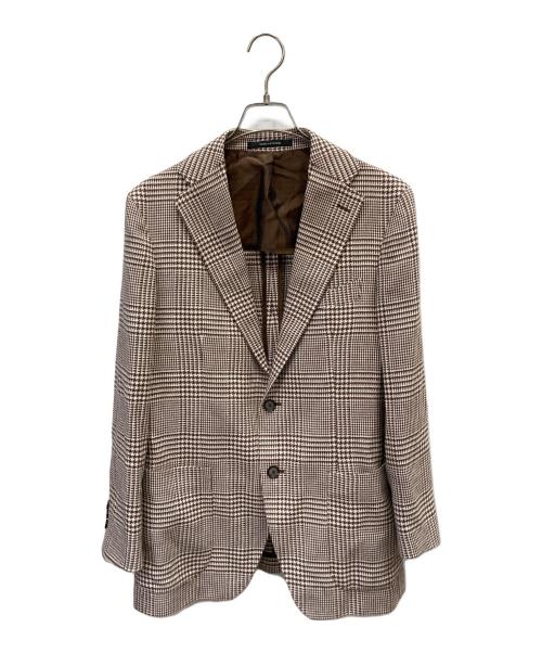 TAGLIATORE（タリアトーレ）TAGLIATORE (タリアトーレ) Brilla per il gusto (ブリッラ ペル イルグースト) ｢COSTA AZZURRA｣テーラードジャケット ブラウン サイズ:48の古着・服飾アイテム