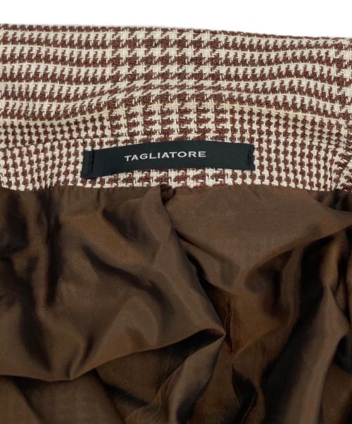 TAGLIATORE（タリアトーレ）TAGLIATORE (タリアトーレ) Brilla per il gusto (ブリッラ ペル イルグースト) ｢COSTA AZZURRA｣テーラードジャケット ブラウン サイズ:48の古着・服飾アイテム