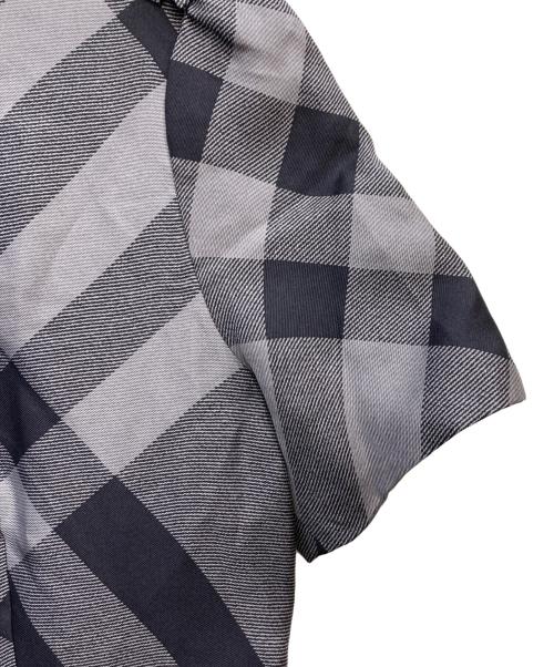 BURBERRY LONDON（バーバリーロンドン）BURBERRY LONDON (バーバリーロンドン) ノバチェックシルクワンピース ネイビー サイズ:Ⅿの古着・服飾アイテム