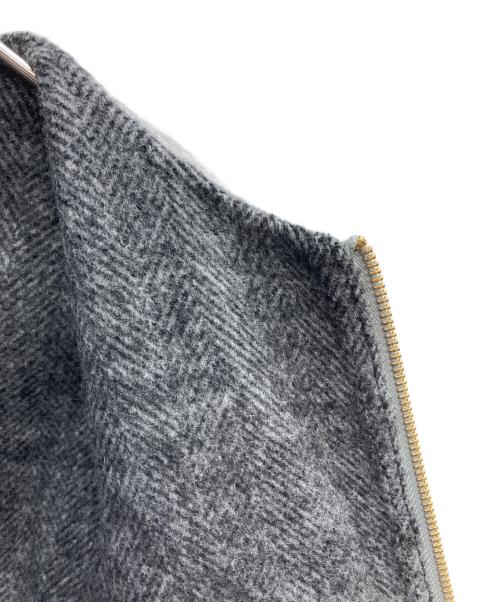 MACKINTOSH PHILOSOPHY（マッキントッシュ フィロソフィー）MACKINTOSH PHILOSOPHY (マッキントッシュ フィロソフィー) ノーカラーリバーコート グレー サイズ:36の古着・服飾アイテム