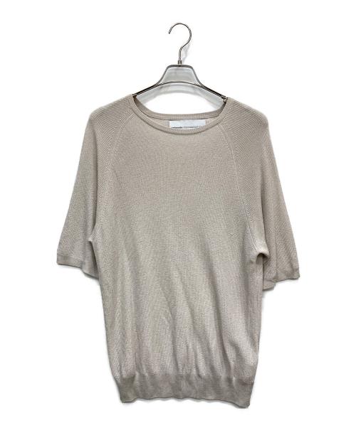 walenode（ウェルノード）walenode (ウェルノード) ミルクファイバーボートネックプルオーバー ベージュ サイズ:1の古着・服飾アイテム