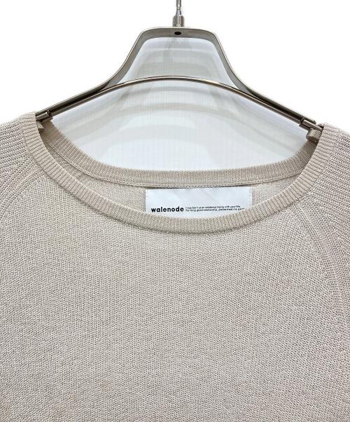 walenode（ウェルノード）walenode (ウェルノード) ミルクファイバーボートネックプルオーバー ベージュ サイズ:1の古着・服飾アイテム