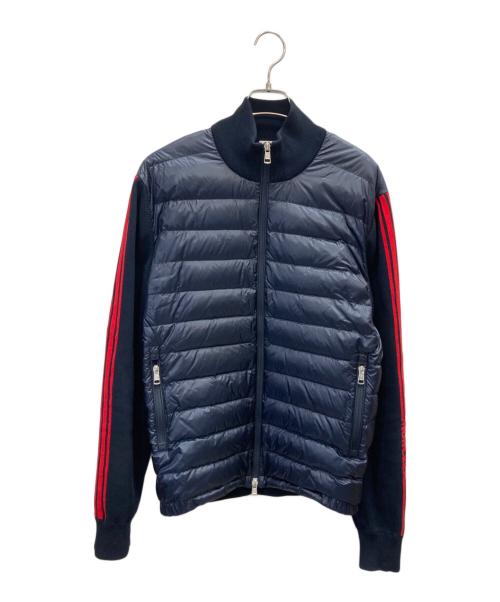 MONCLER（モンクレール）MONCLER (モンクレール) 「CARDIGAN TRICOT」ニット切替ダウンジャケット ネイビー サイズ:Ⅼの古着・服飾アイテム