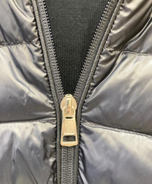 MONCLER（モンクレール）MONCLER (モンクレール) 「CARDIGAN TRICOT」ニット切替ダウンジャケット ネイビー サイズ:Ⅼの古着・服飾アイテム