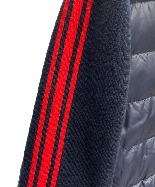 MONCLER（モンクレール）MONCLER (モンクレール) 「CARDIGAN TRICOT」ニット切替ダウンジャケット ネイビー サイズ:Ⅼの古着・服飾アイテム