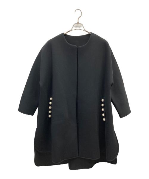 trefle+1（トレフルプラスワン）trefle+1 (トレフルプラスワン) pearlボンディングコート ブラック サイズ:表示なしの古着・服飾アイテム