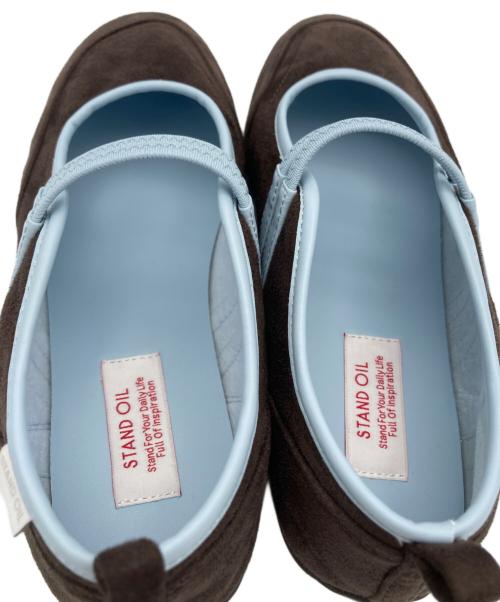 STAND OIL（スタンドオイル）STAND OIL (スタンドオイル) Strap Mary Jane Sneakers ブラウン サイズ:240の古着・服飾アイテム
