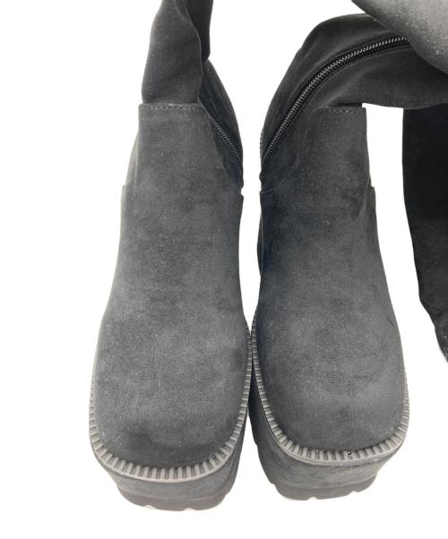 EMODA（エモダ）EMODA (エモダ) スクエアフィットロングブーツ ブラック サイズ:S 未使用品の古着・服飾アイテム