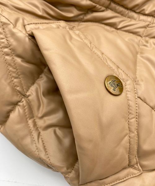 BURBERRY BLUE LABEL（バーバリー ブルー レーベル）BURBERRY BLUE LABEL (バーバリーロンドンブルーレーベル) 裏ノヴァチェックダウンコート ベージュ サイズ:38の古着・服飾アイテム