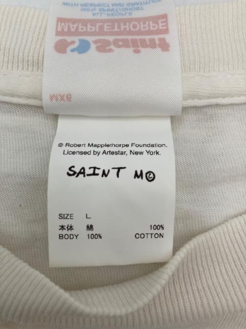 SAINT MICHAEL（セントマイケル）SAINT MICHAEL (セントマイケル) Robert Mapplethorpe (ロバート メイプルソープ) MT SS TEE ホワイト サイズ:Ⅼの古着・服飾アイテム