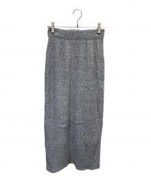 MANOF（マノフ）の古着「シャーリングレースナロースカート」｜グレー