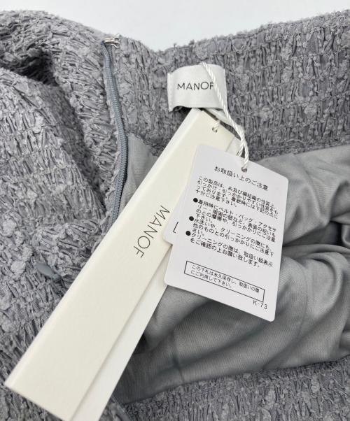 MANOF（マノフ）MANOF (マノフ) シャーリングレースナロースカート グレー サイズ:M 未使用品の古着・服飾アイテム
