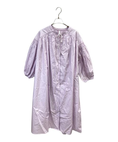 kelen（ケレン）kelen (ケレン) コットンシャーリングスリーブデザインドレス ライラック サイズ:M 未使用品の古着・服飾アイテム