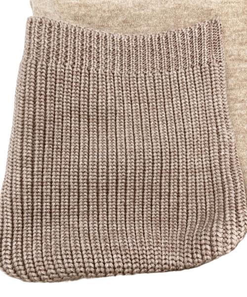 Munich（ミューニック）MUNICH (ミューニック) ウォッシャブルジャージーVネックワンピース ベージュ サイズ:OS 未使用品の古着・服飾アイテム