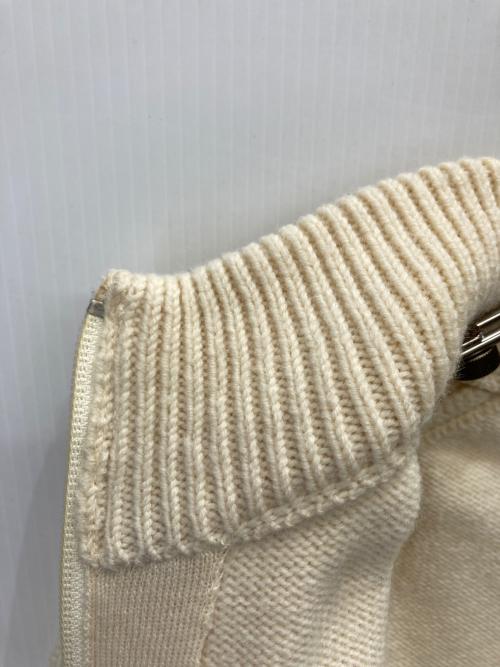 PEARLY GATES（パーリーゲイツ）PEARLY GATES (パーリーゲイツ) フルジップ ニットジャケット アイボリー サイズ:5の古着・服飾アイテム