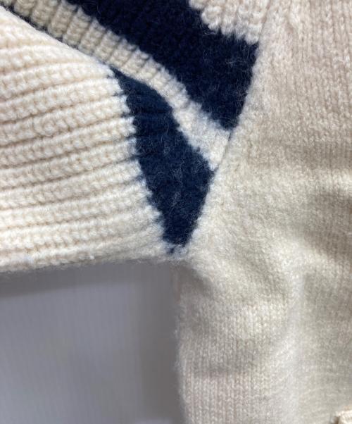 PEARLY GATES（パーリーゲイツ）PEARLY GATES (パーリーゲイツ) フルジップ ニットジャケット アイボリー サイズ:5の古着・服飾アイテム