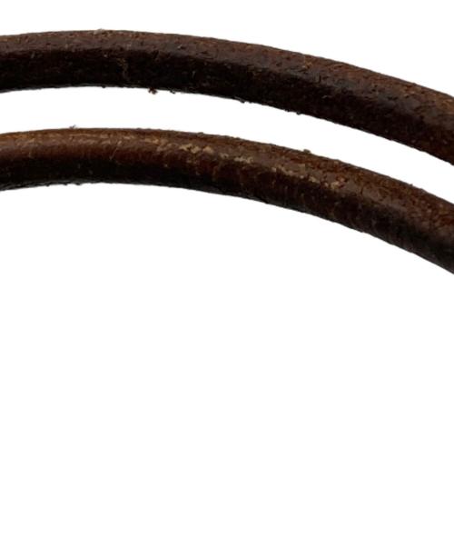 HERMES（エルメス）HERMES (エルメス) トゥルニトレザーブレスレット ブラウンの古着・服飾アイテム