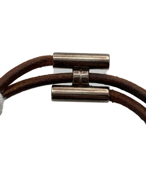 HERMES（エルメス）HERMES (エルメス) トゥルニトレザーブレスレット ブラウンの古着・服飾アイテム