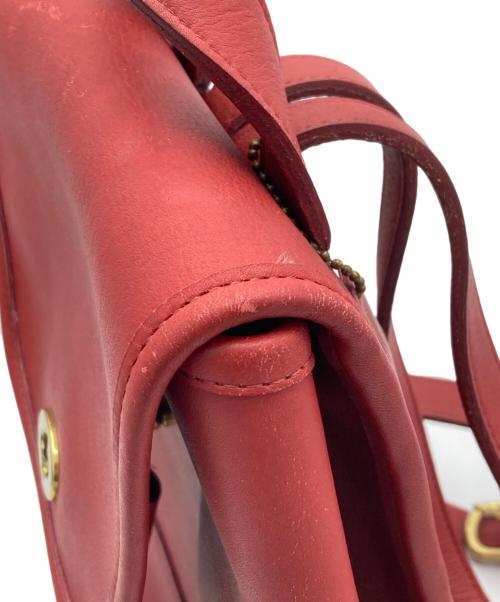 COACH（コーチ）COACH (コーチ) ターンロックミニリュック レッドの古着・服飾アイテム