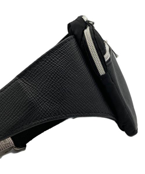 Orobianco（オロビアンコ）Orobianco (オロビアンコ) 型押しウエストバッグ ブラックの古着・服飾アイテム