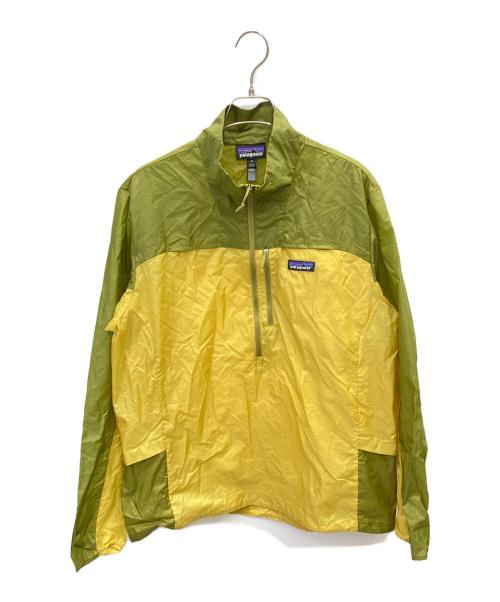 Patagonia（パタゴニア）Patagonia (パタゴニア) フーディニ・スタッシュ・1/2ジップ・プルオーバー グリーン×イエロー サイズ:Ｍの古着・服飾アイテム