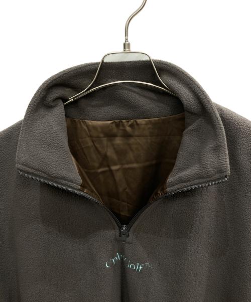 CAPTAINS HELM GOLF（キャプテンズヘルム ゴルフ）Captains Helm Golf (キャプテンズヘルム ゴルフ) DIGNIFIED LOGO FLEECE JACKET ブラウン サイズ:X-LARGEの古着・服飾アイテム