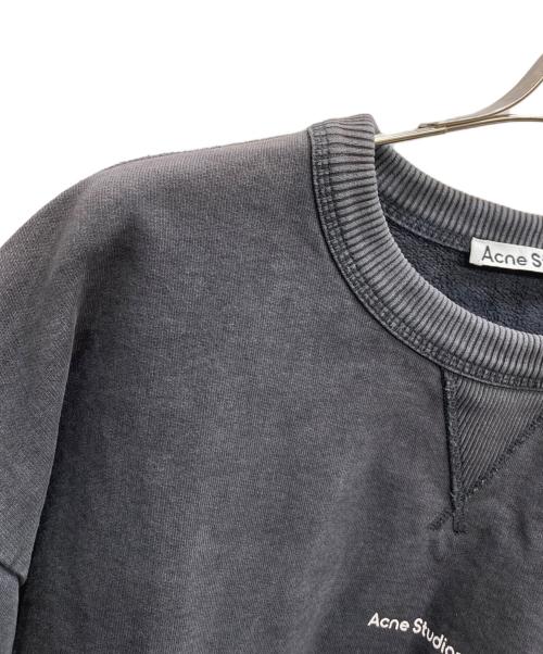 Acne studios（アクネ ストゥディオス）ACNE STUDIOS (アクネ ストゥディオス) コットンロゴスウェット ブラック サイズ:Lの古着・服飾アイテム